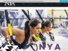 Tablet Screenshot of nyasportsfitness.com